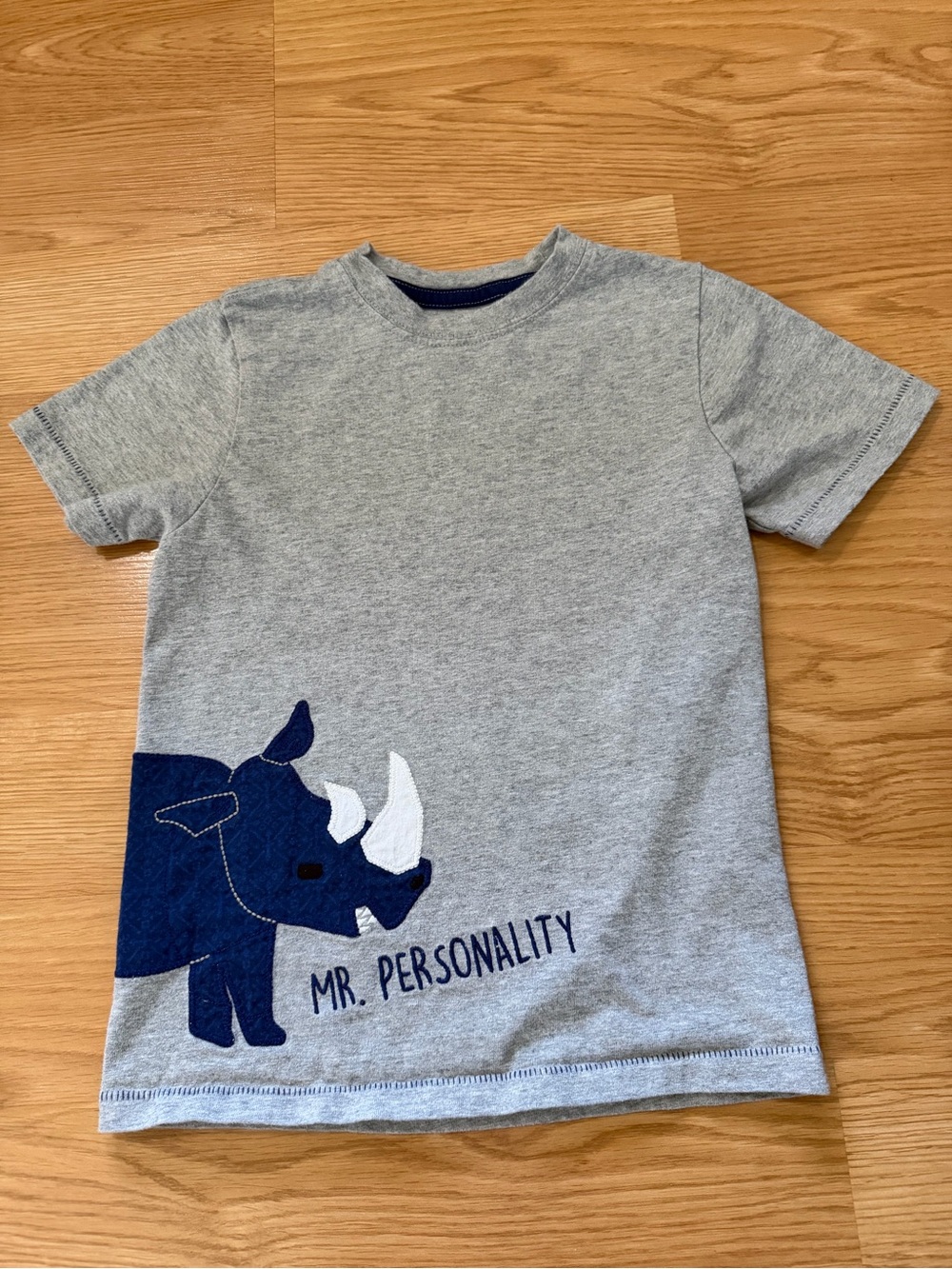 Gymboree Rhino Appliqué "Mr. Personality" T-Shirt Boys 5T
